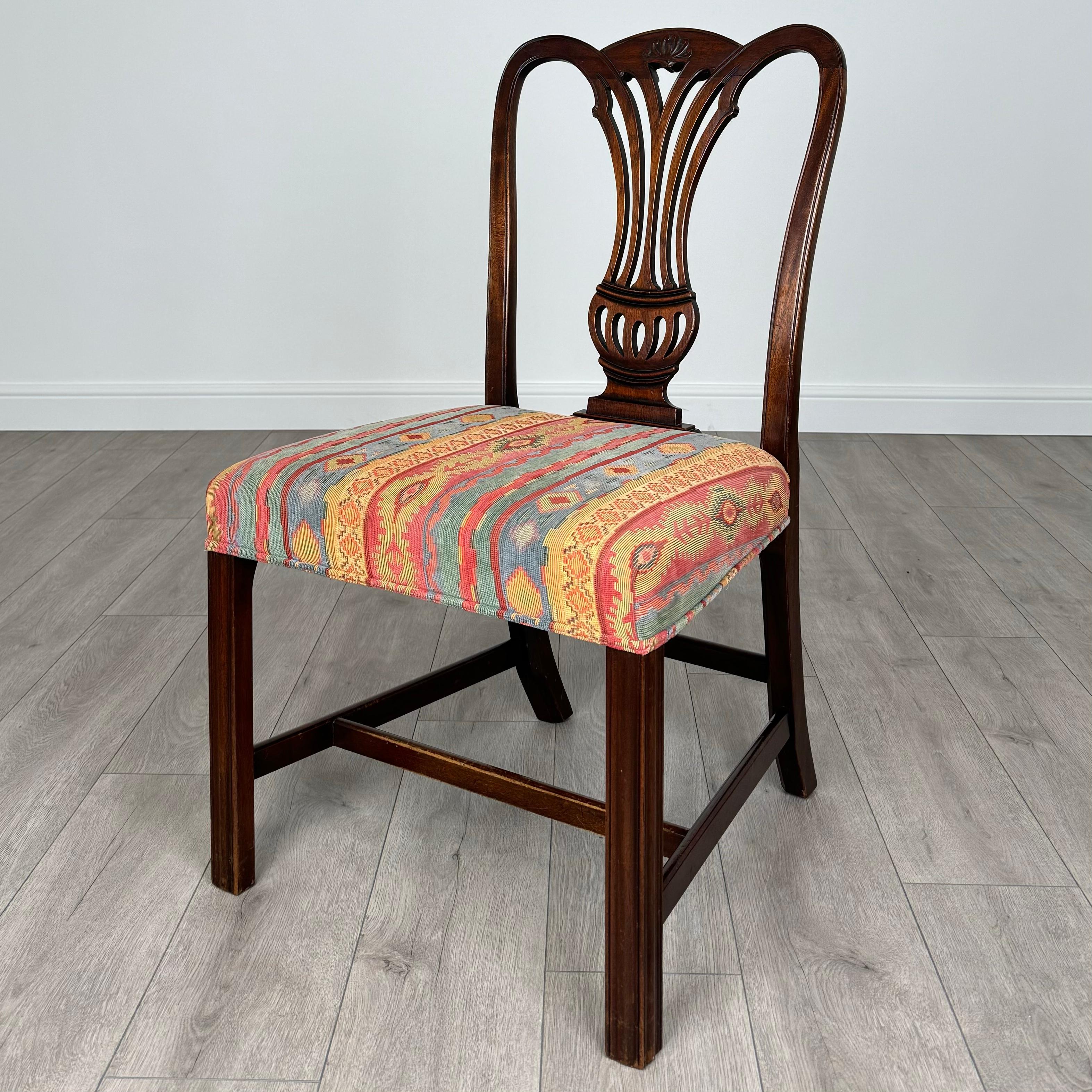 Ancienne série de 6 chaises de salle à manger en acajou du 18ème siècle ( REF AF-3593 ) Bon état - En vente à Ledbury, GB