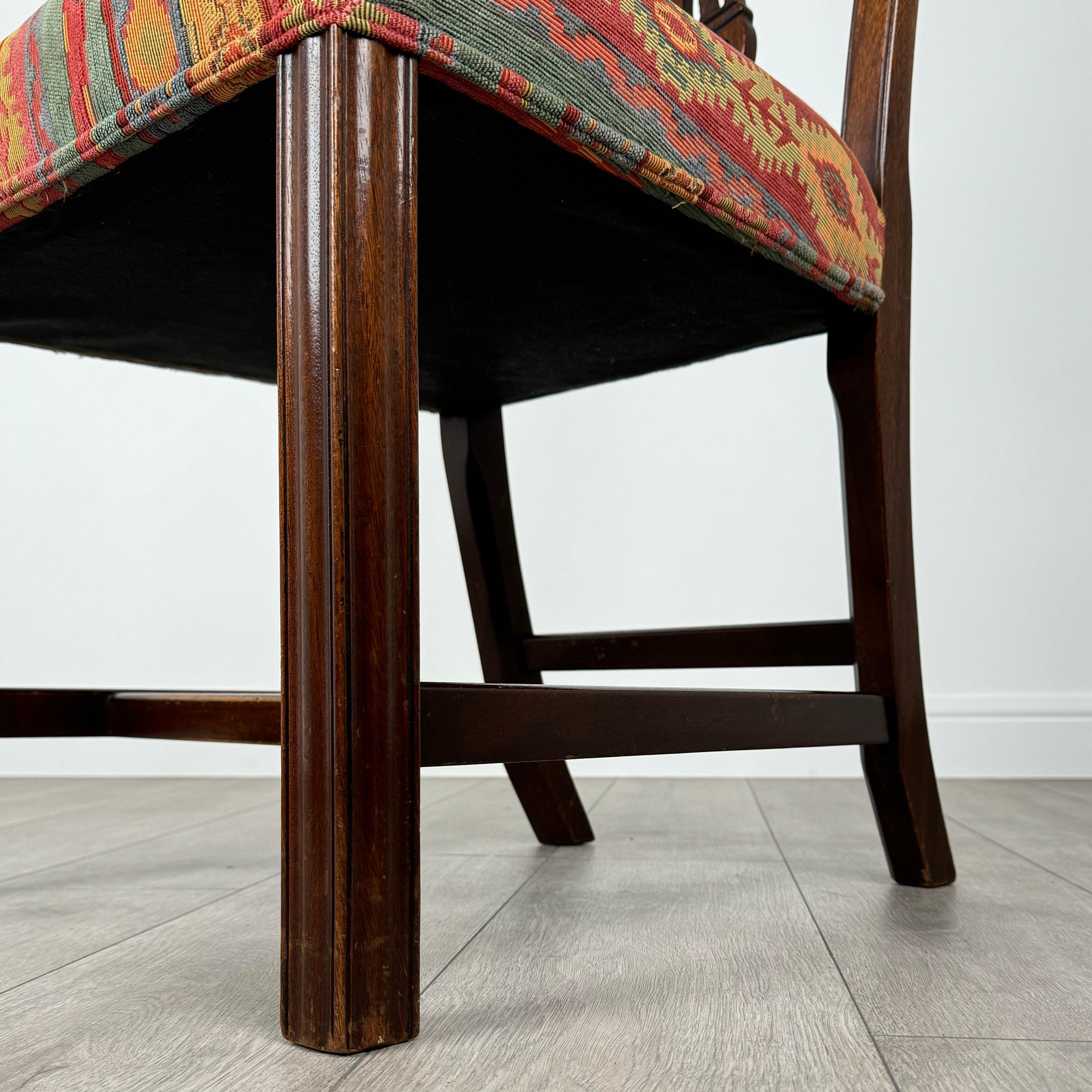 Ancienne série de 6 chaises de salle à manger en acajou du 18ème siècle ( REF AF-3593 ) en vente 2