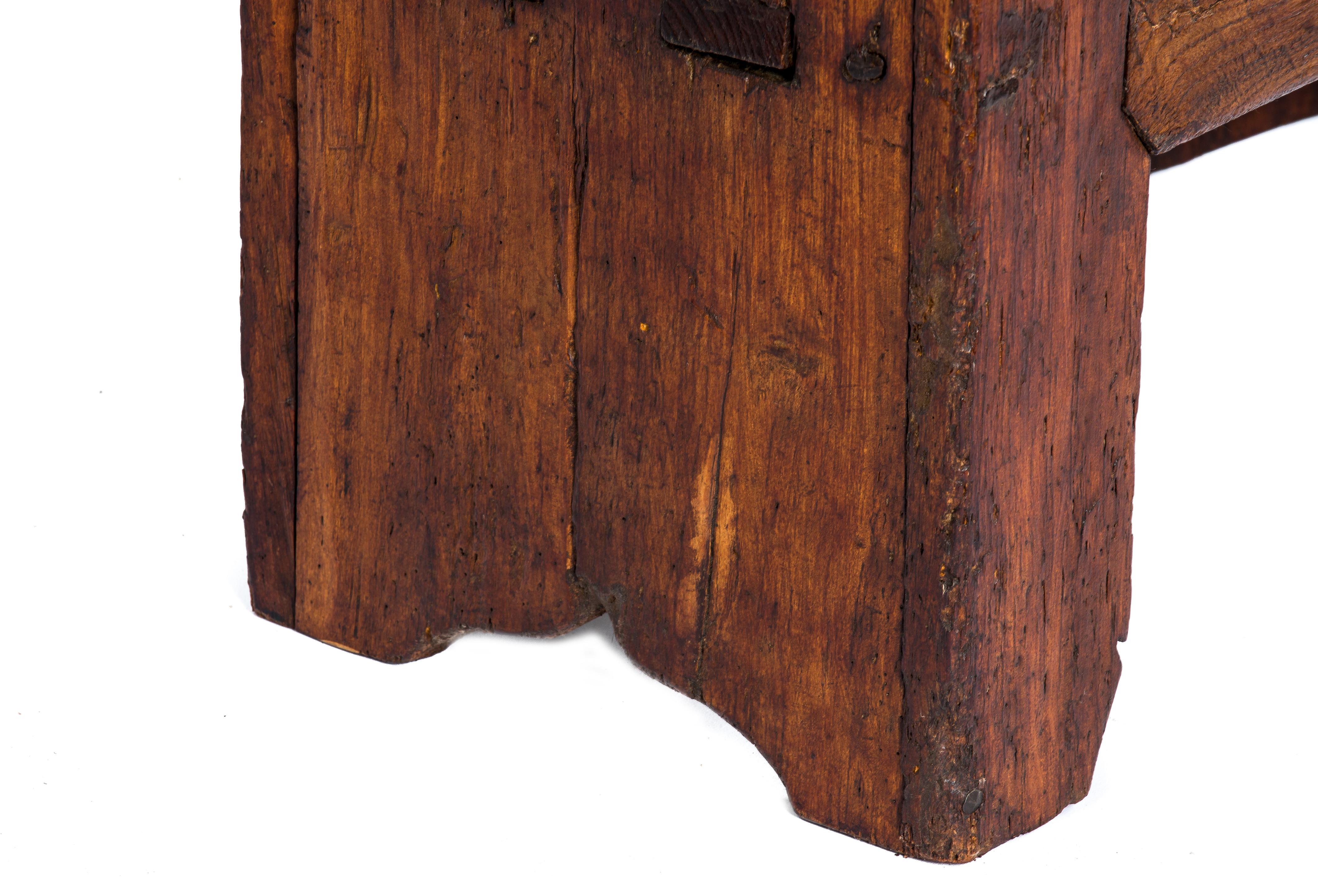Antique 18th Century Spanish Chestnut and Oak Two-Door Countryside Cabinet 5