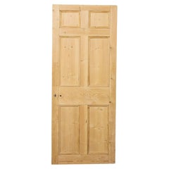 Puerta antigua de pino decapado del siglo XVIII