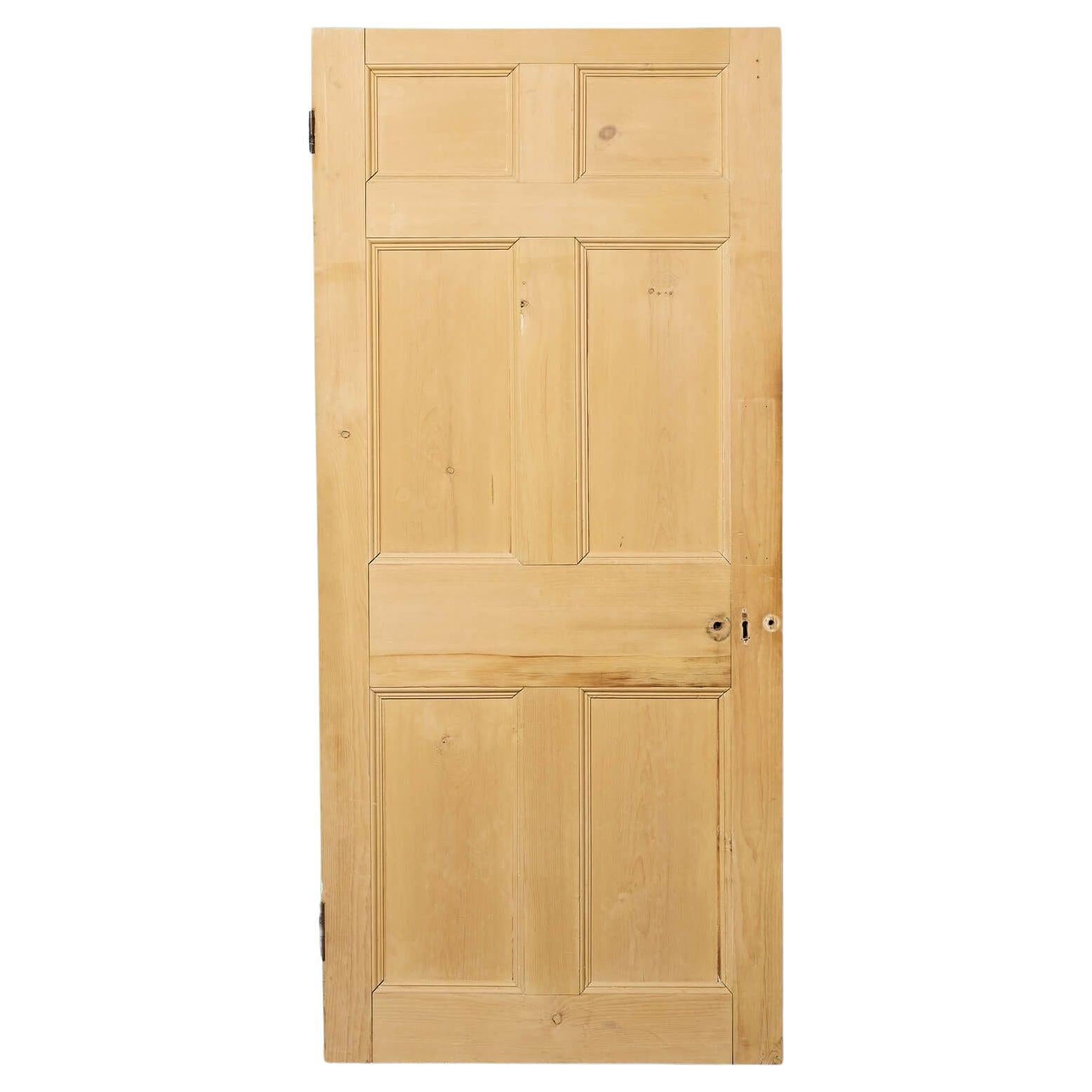 Antique 18th Century Stripped Pine Interior Door