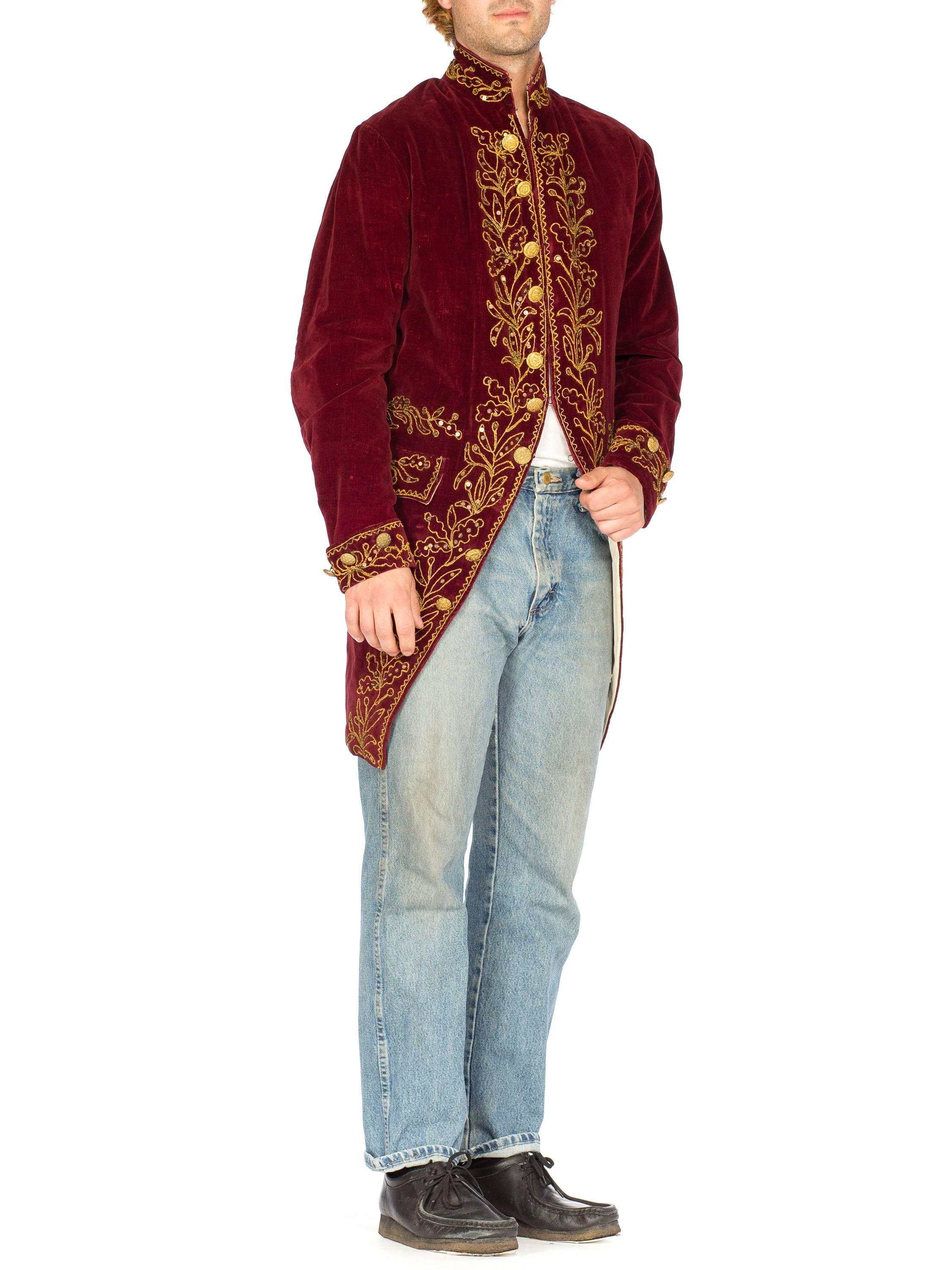 embroidered frock coat