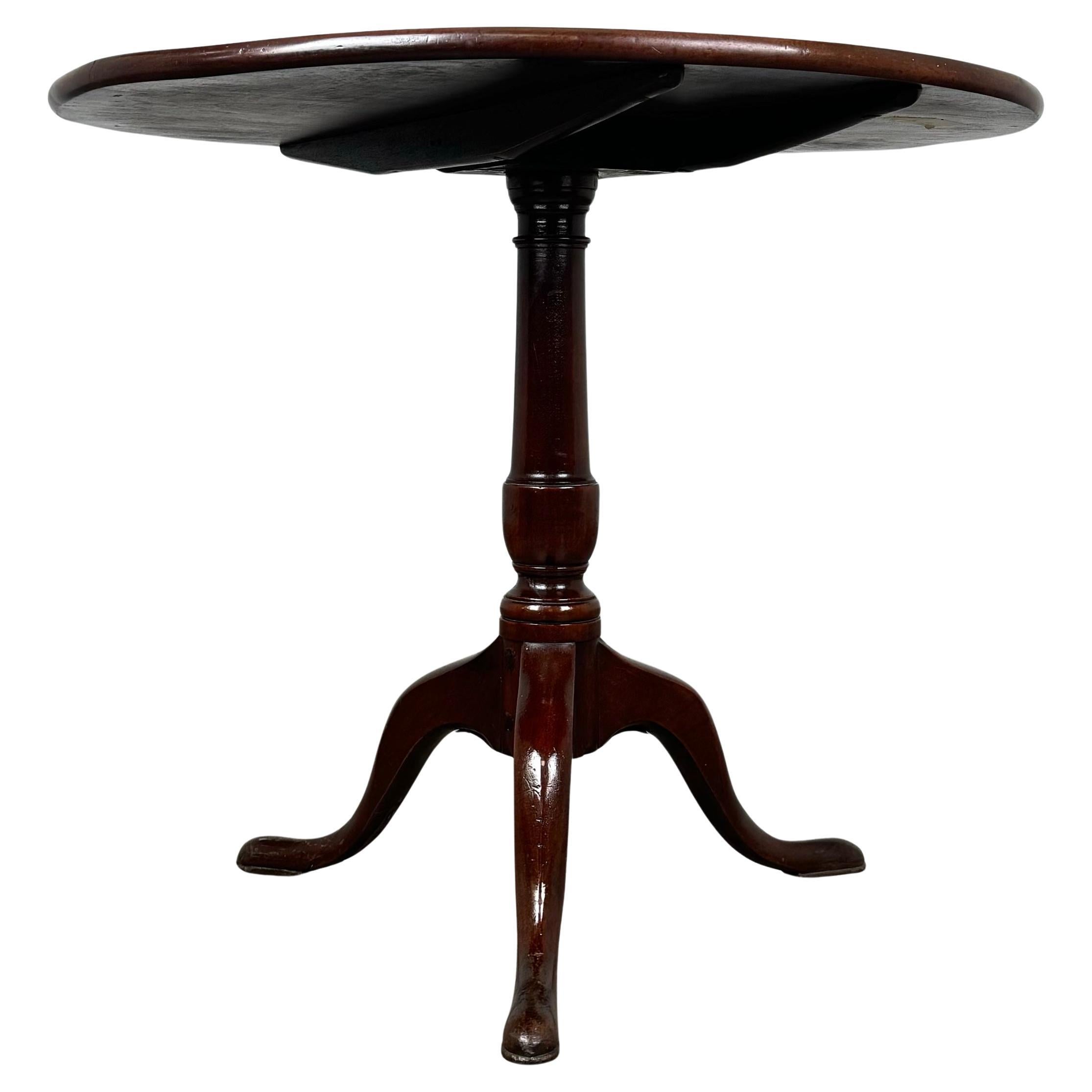 Antique 18th Century Tilt Top Table In Mahogany ( REF AF-3430 )
