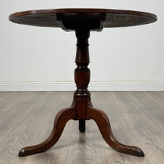 Antique 18th Century Tilt Top Table In Oak ( REF AF-3431 )