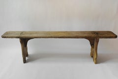 Antique 18th Century Tuscan Wooden Bench – Handcrafted Rustic Italian Seating
