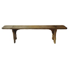 Antique 18th Century Tuscan Wooden Bench – Handcrafted Rustic Italian Seating
