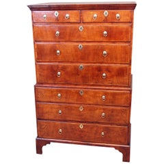Antique 18th Century Walnut Chest on Chest / Tallboy