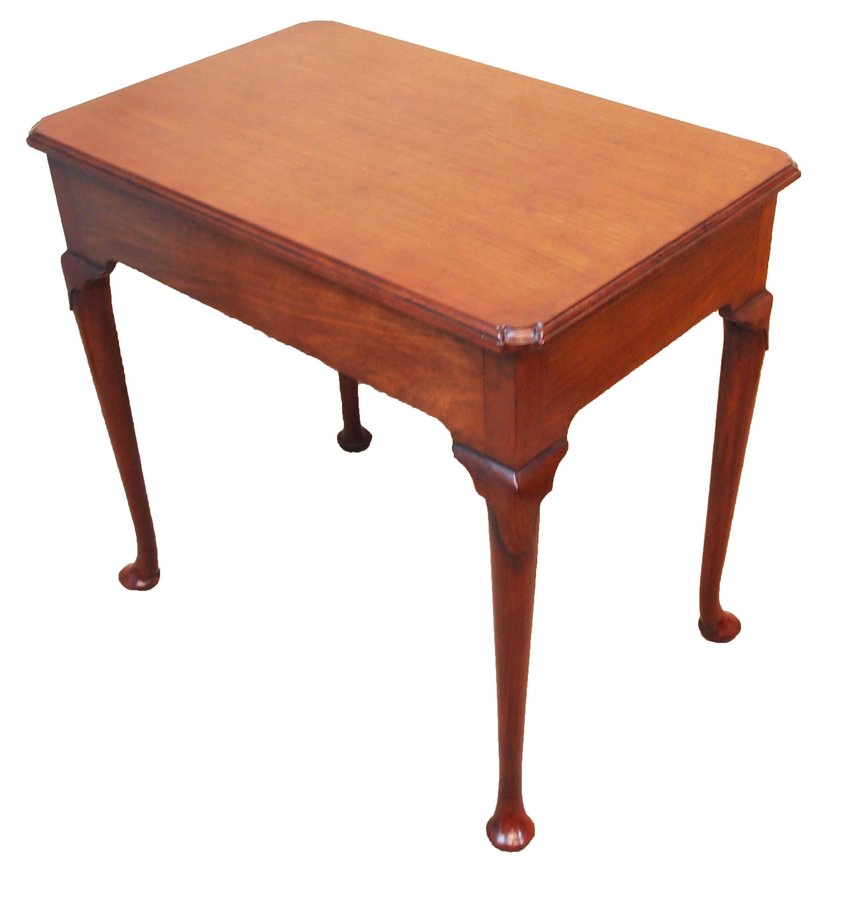 George II Antique 18th Century Walnut Side Table