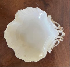 Antique 18th Century Wedgwood Creamware Rococo Sea Shell Form Dish