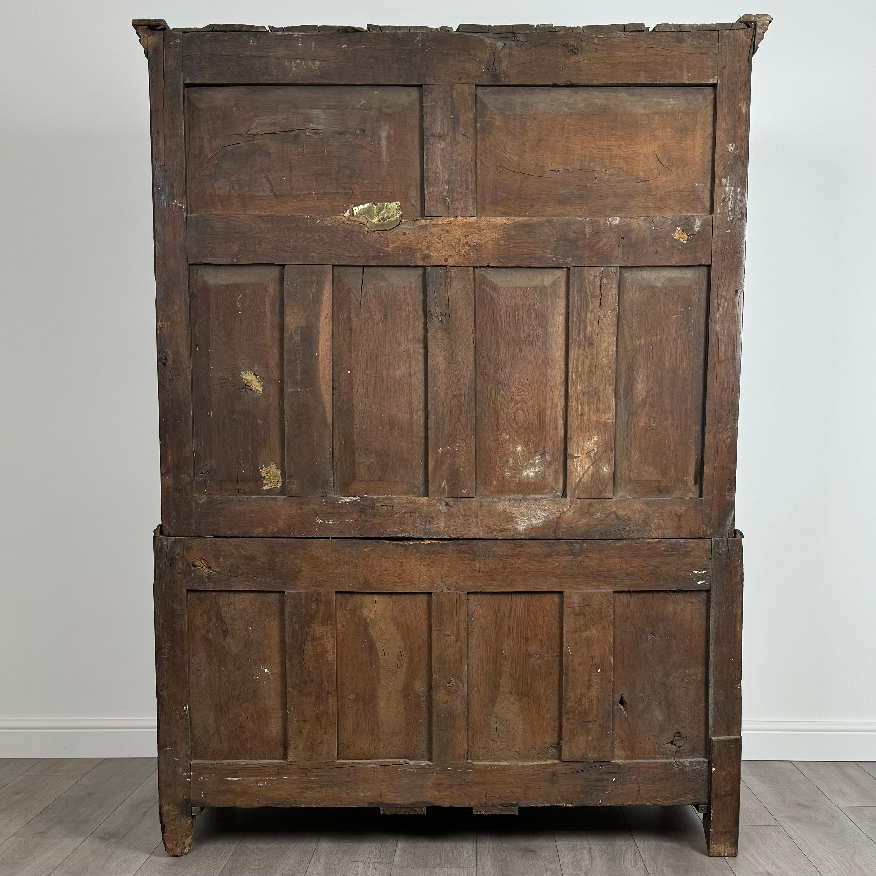 Antique 18th Century Welsh Livery Cupboard In Oak ( REF AF-3634 ) For Sale 2