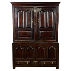 Antique 18th Century Welsh Livery Cupboard In Oak ( REF AF-3634 )