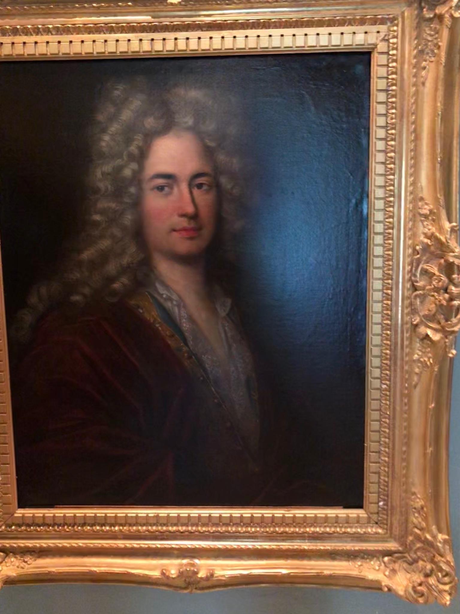 Antique 18th Century Young Aristocrat En Déshabille Portrait Oil Painting France For Sale 3