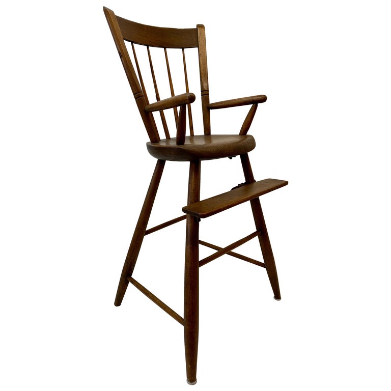 Antique 18th to 19th Century American Child's High Chair For Sale at 1stDibs