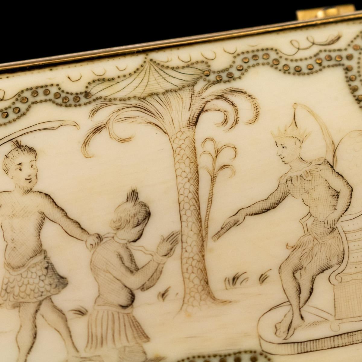 Antique 18th Century English 18-Karat Gold Mounted Snuff Box, circa 1720 3