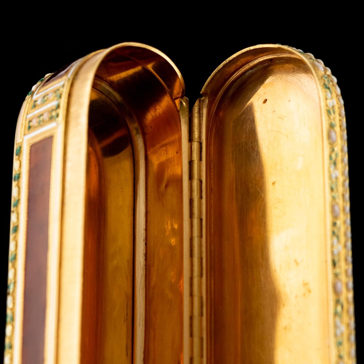French 18-Karat Gold & Enamel Snuff Box, Joseph-Etienne Blerzy, circa 1770 5