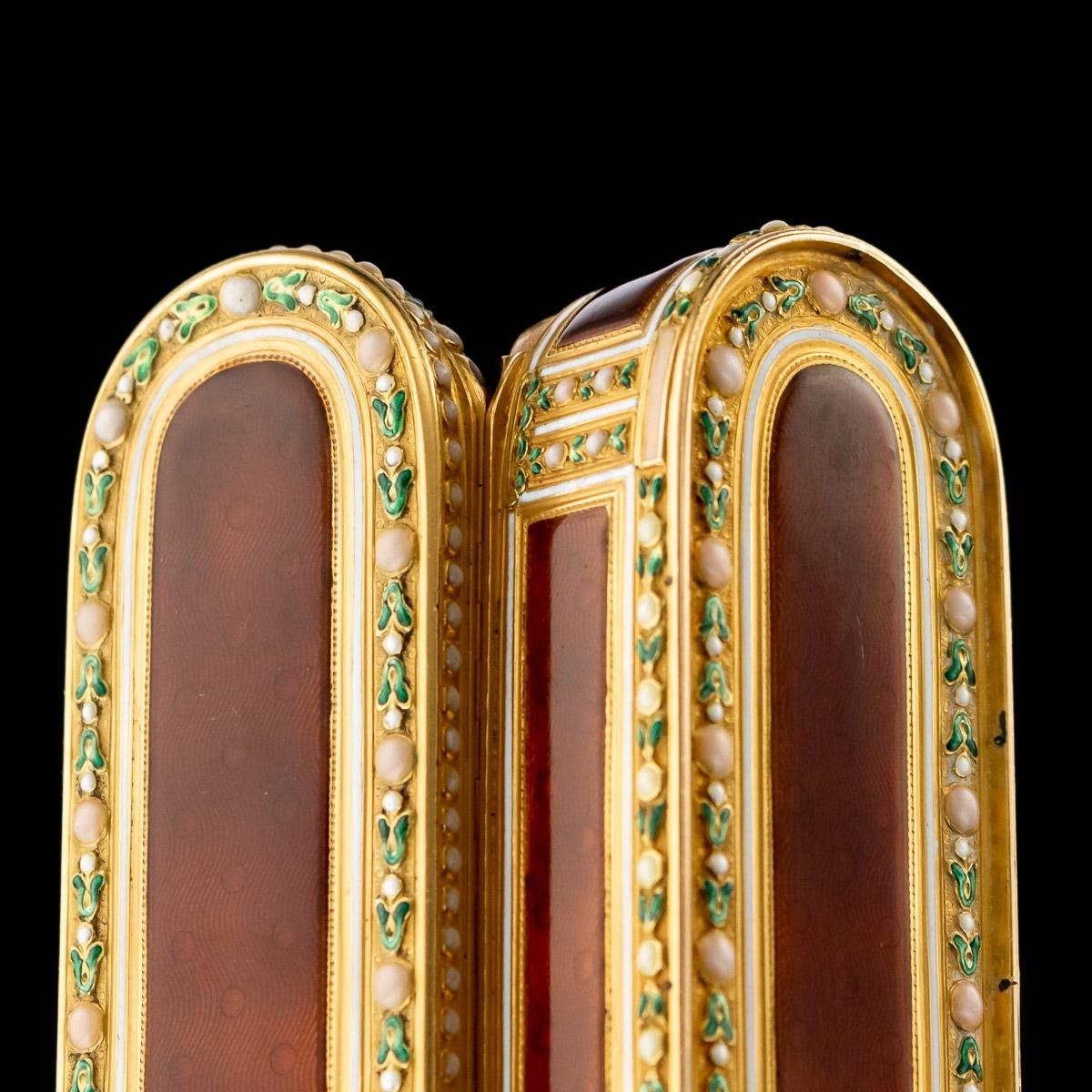 French 18-Karat Gold & Enamel Snuff Box, Joseph-Etienne Blerzy, circa 1770 6