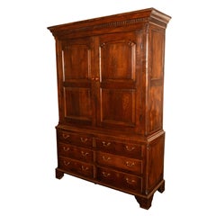 Antique 18thC Georgian Oak Welsh Livery Housekeepers Press Cupboard Cabinet 1740