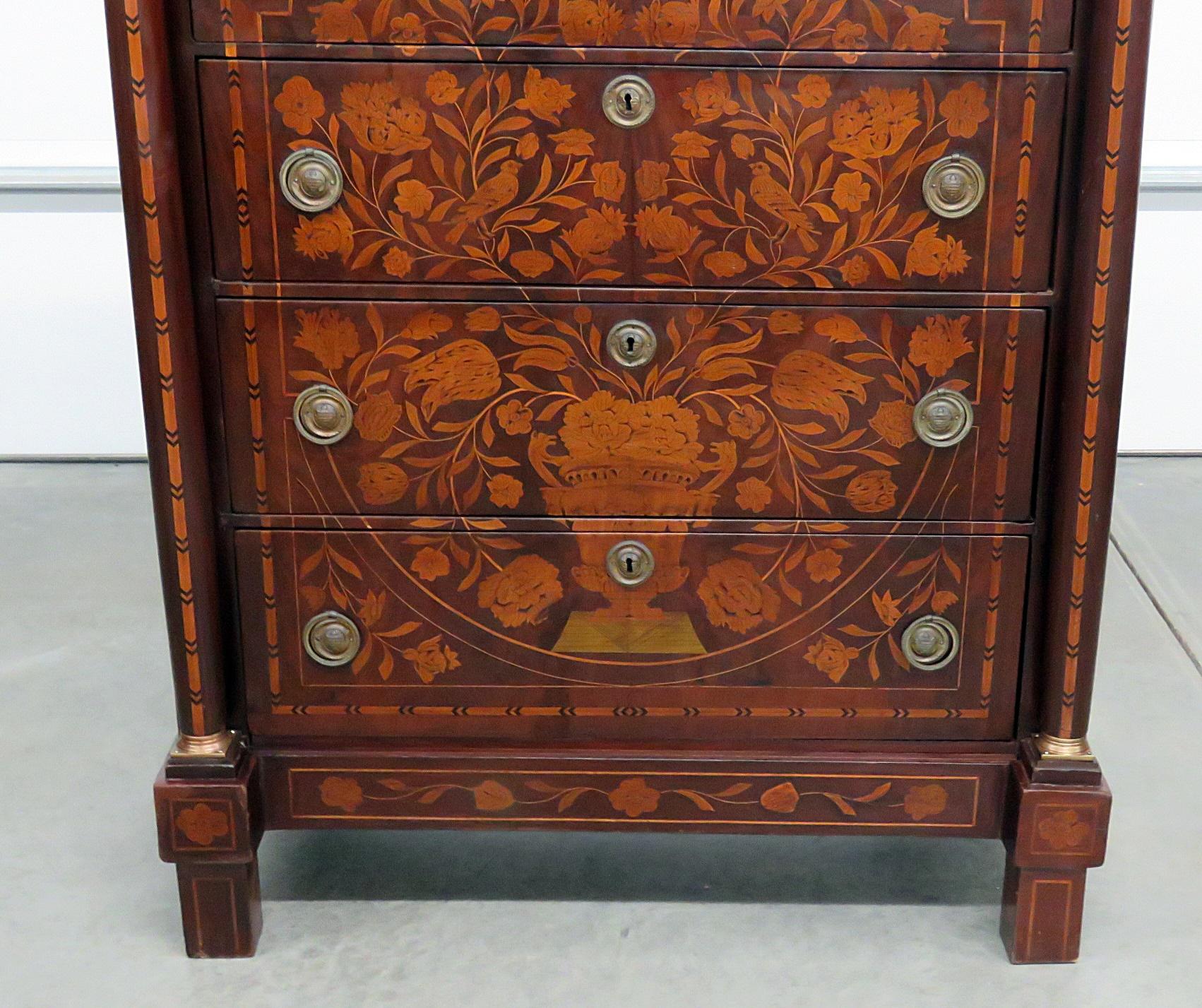 Antique 18th Century Inlaid Highboy In Good Condition In Swedesboro, NJ