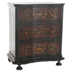 Antique 18thC Italian Satinwood Inlaid
Ebonized Single Door Commode C1760 Antique 18thC Italian Satinwood Inlaid
Ebonized Single Door Commode C1760