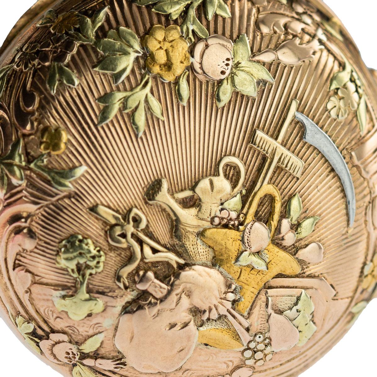 18th Century and Earlier Antique Swiss 18-Karat Gold Watch & Chatelaine, Vacheron Constantin, circa 1780
