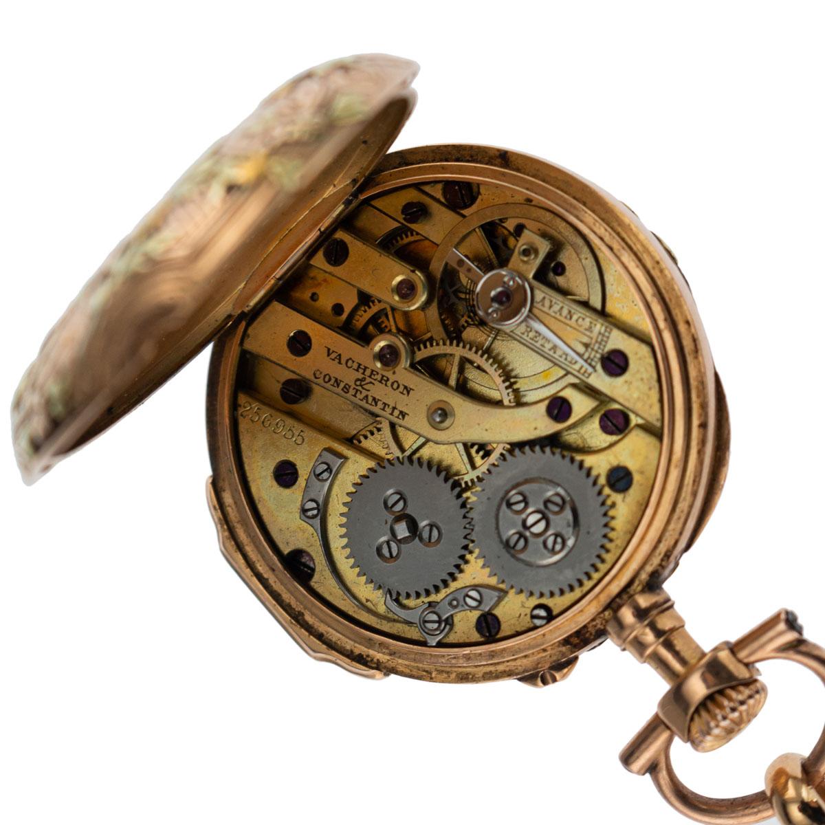 Antique Swiss 18-Karat Gold Watch & Chatelaine, Vacheron Constantin, circa 1780 2