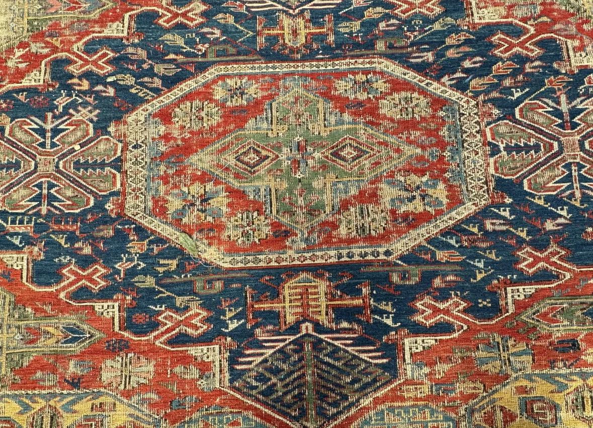 Antique 19th Century Caucasian SUMACH rug A&C Stickley Era - RR4653

This is an antique 19th Century Caucasian Arts & Crafts flat weave Sumach hand made rug. This rug will look great with Gustav Stickley antique furniture. This an estate antique rug