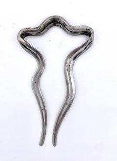 Antique Belle Époque Hairpin Hair Ornament Silver Paste 1900