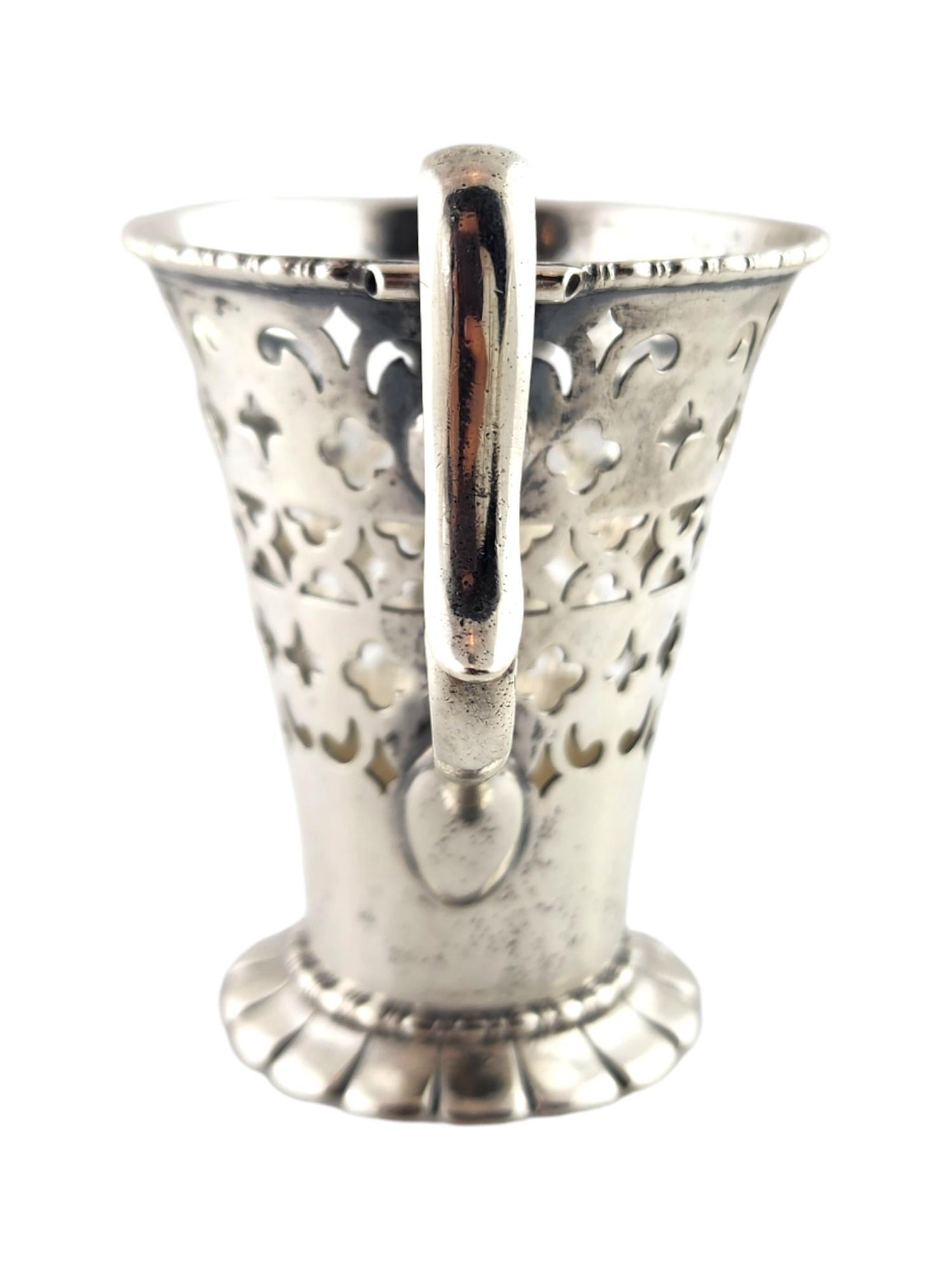 Donna Antico 1900 Sheffield Inghilterra Portabicchieri in Argento Sterling #18696 in vendita