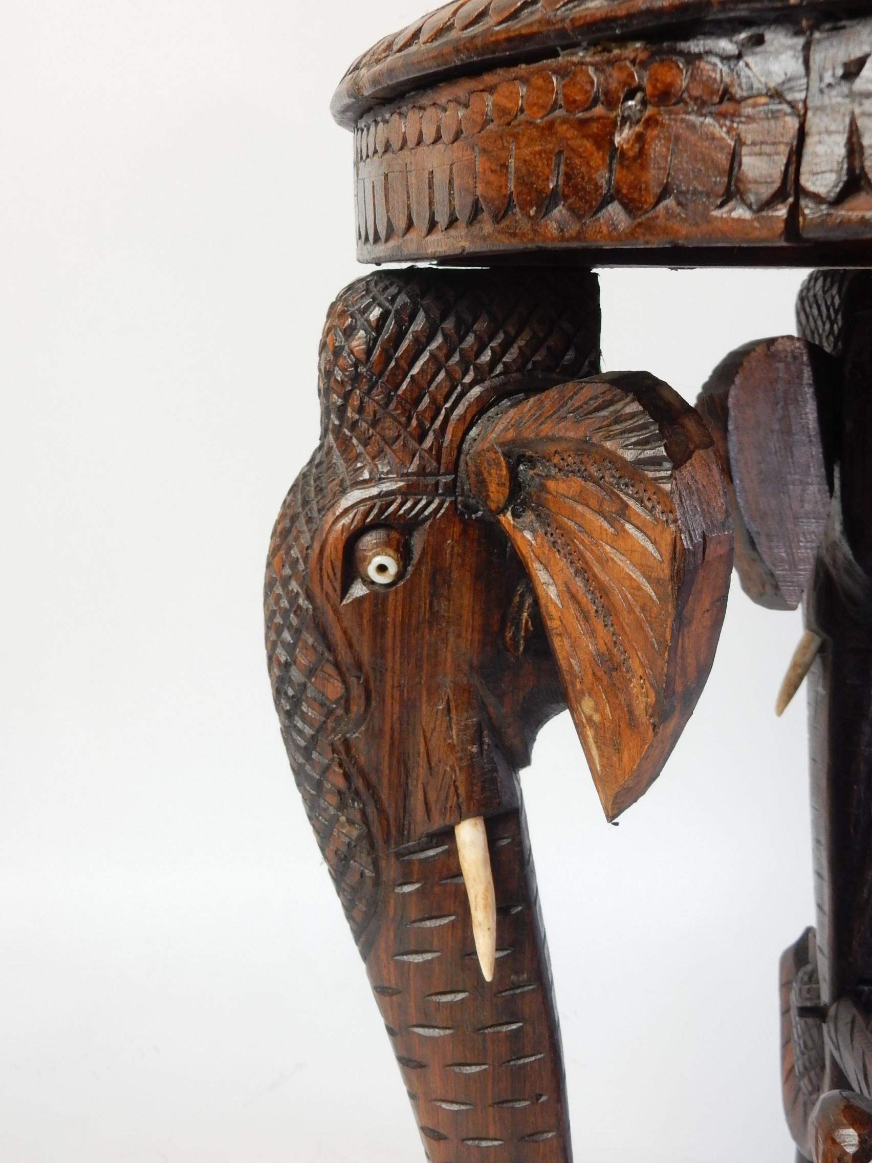 elephant table antique