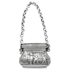 Antike chinesische Silber-Vinaigrette