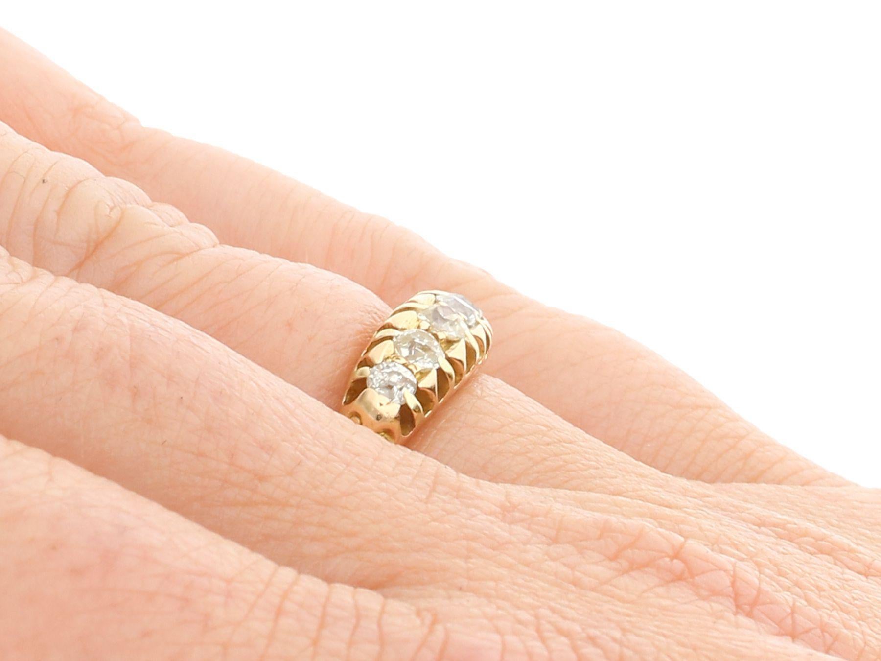 Women's 1900s Diamond and Yellow Gold Cocktail Ring For Sale