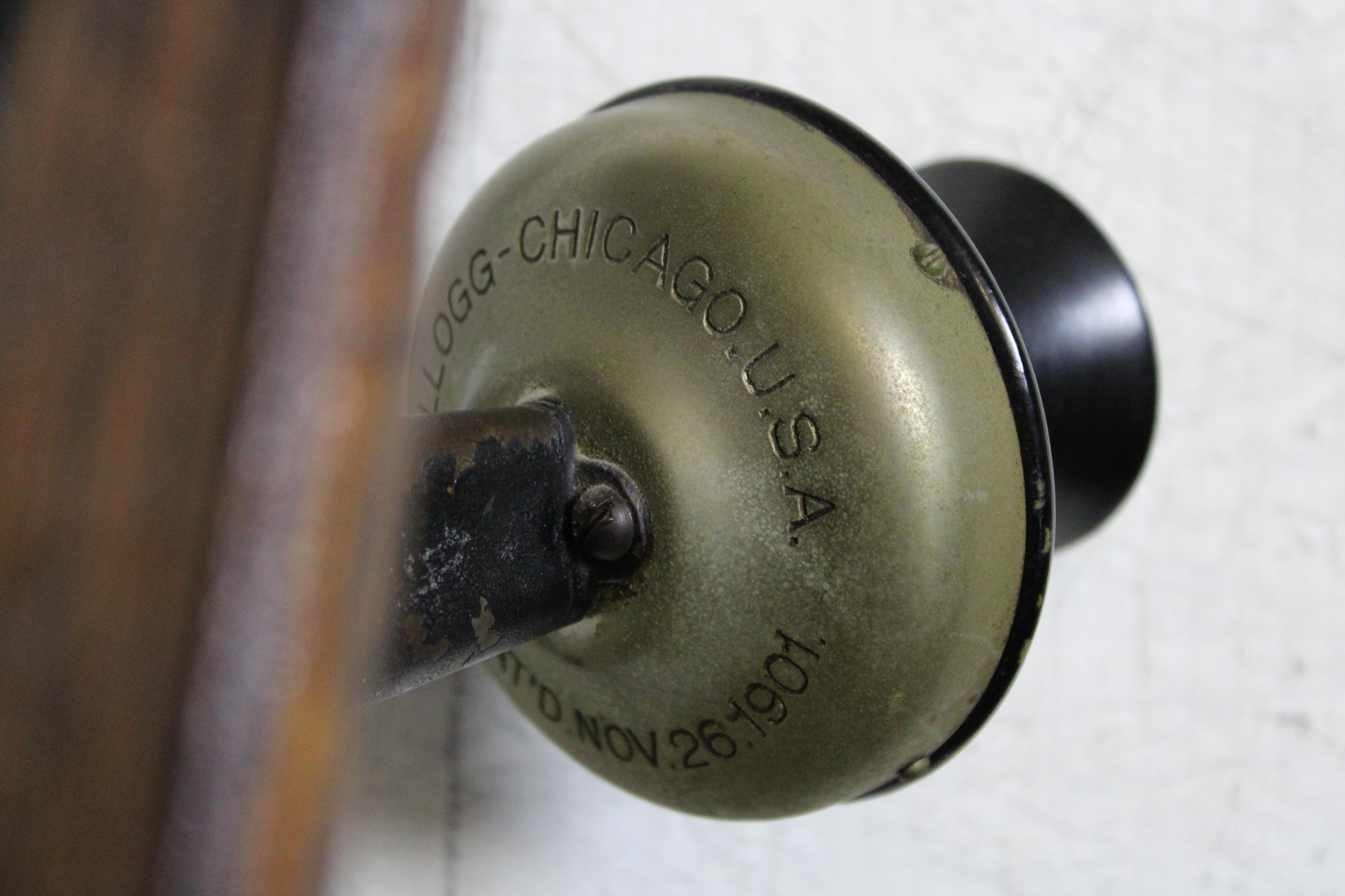 Antique 1900s Kellogg Wall Mount Crank Telephone Quartersawn Tiger Oak 2