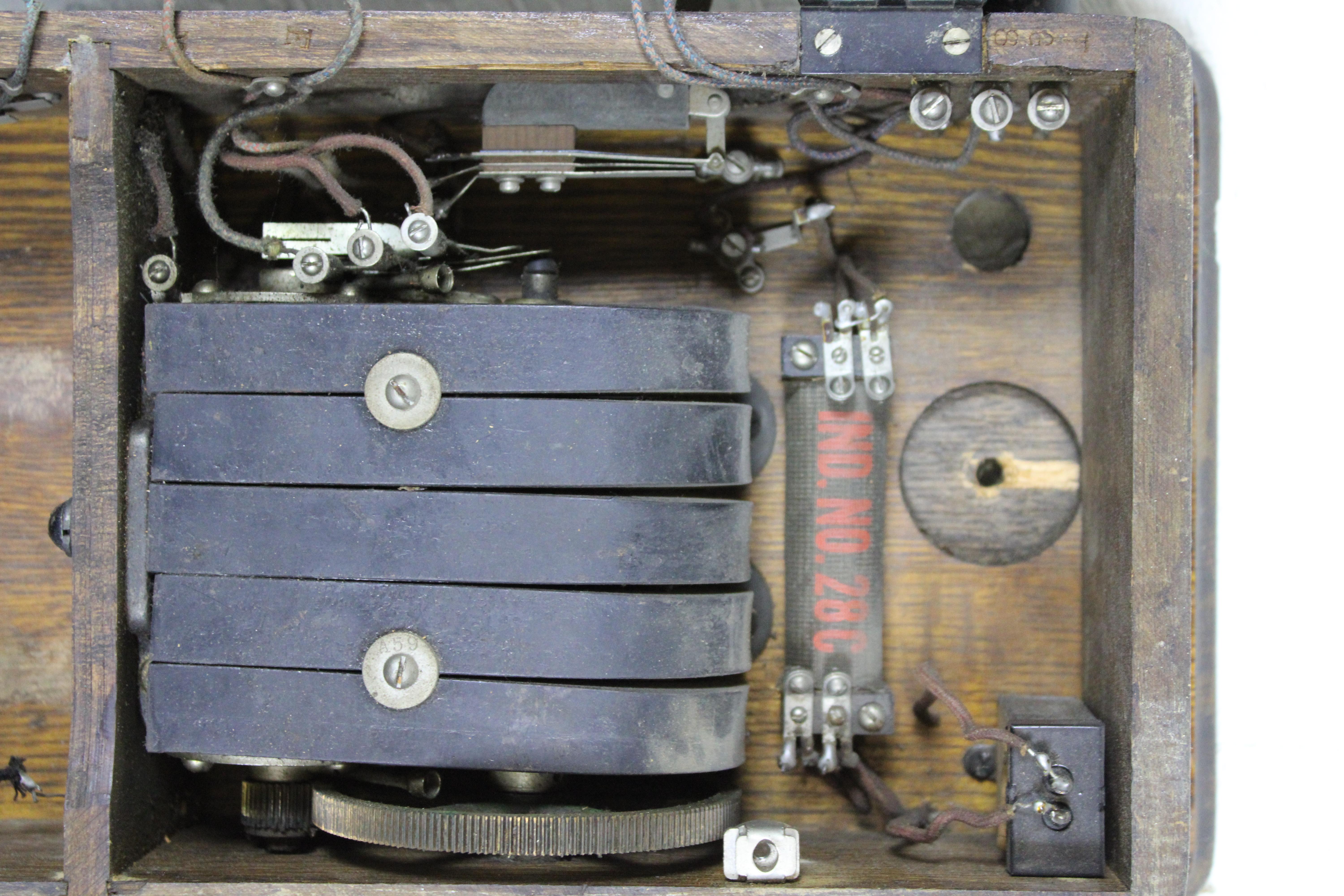 Antique 1900s Kellogg Wall Mount Crank Telephone Quartersawn Tiger Oak 4