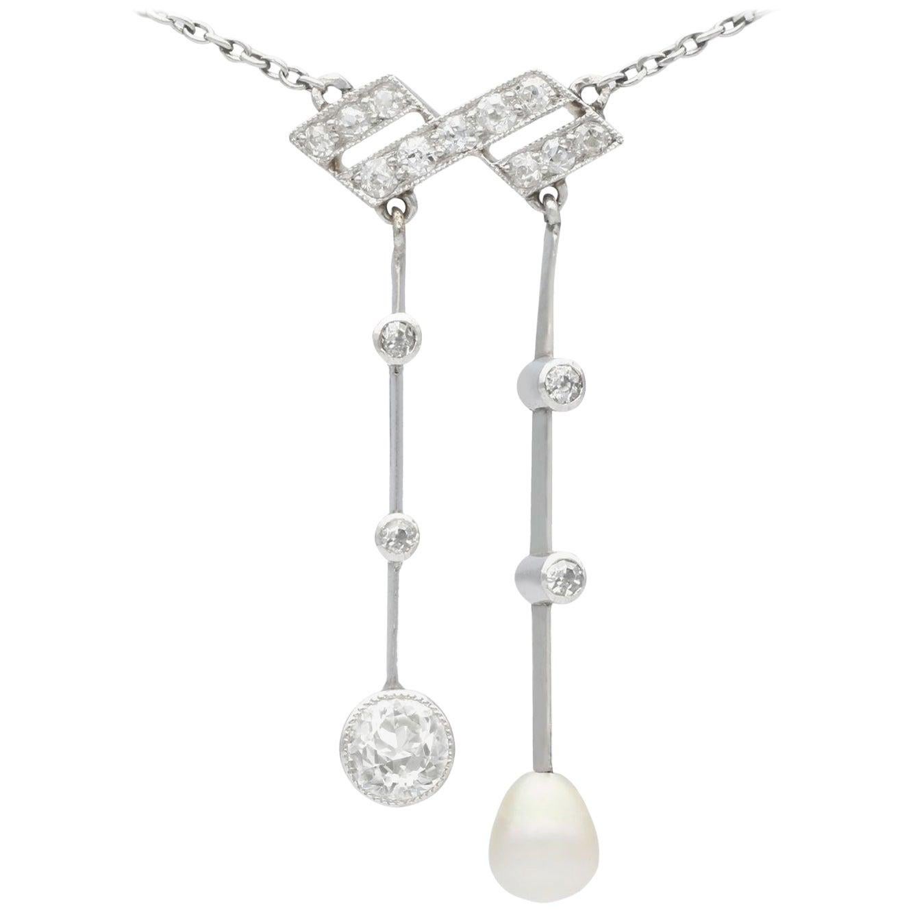 Cartier High Jewelry Platinum Diamond and Pearl Necklace at 1stDibs ...