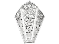 1900s Peranakan Silver Sirih Leaf Holder