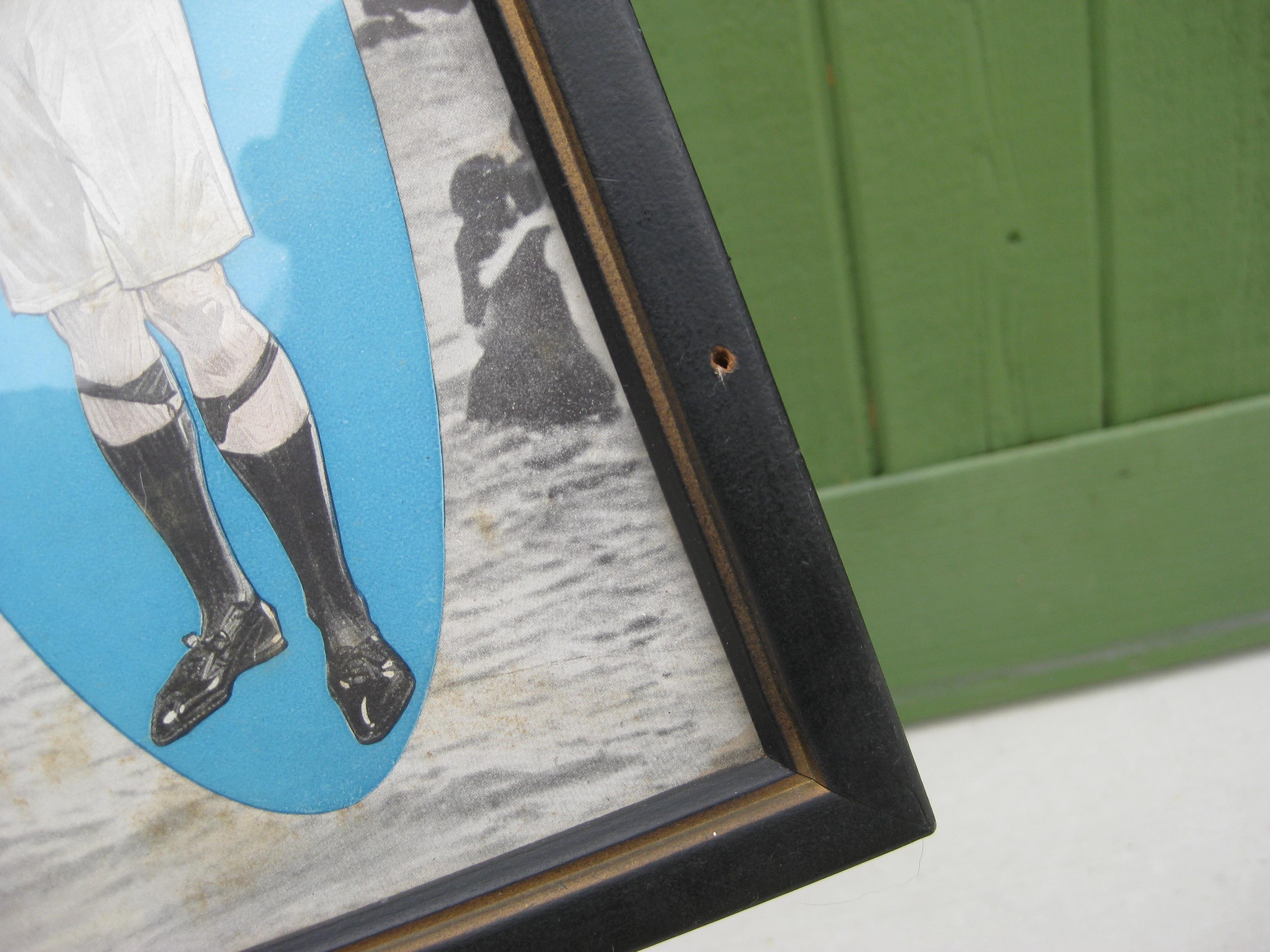 Antique 1900s Reis Men's Underwear Clothing Advertising Framed Paper Sign Poster For Sale 10