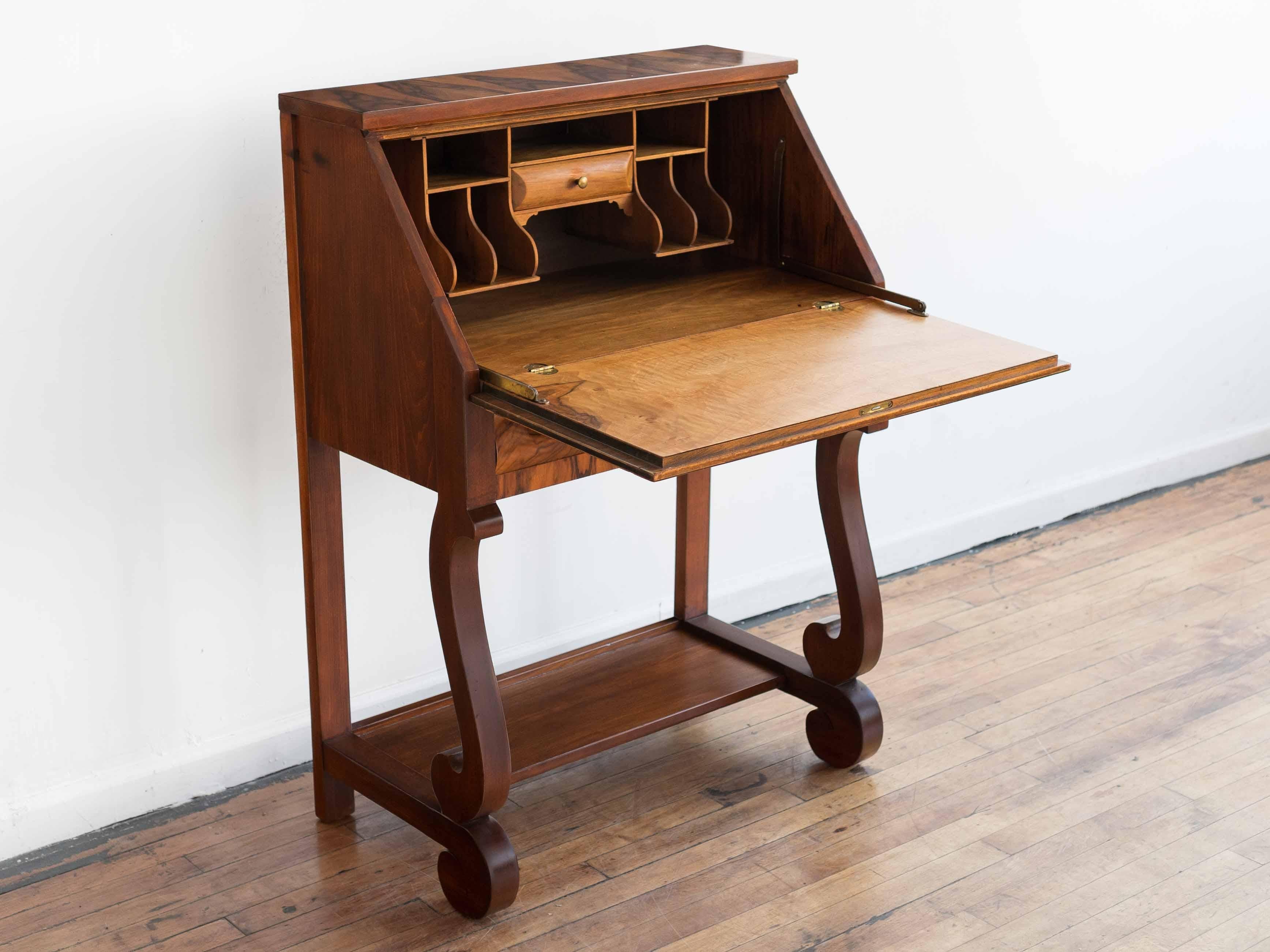 Antique 1900's Rosewood Empire Secretary Desk For Sale 1