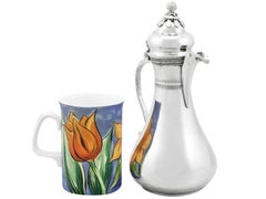 Antique 1900s Turkish Silver Coffee Jug