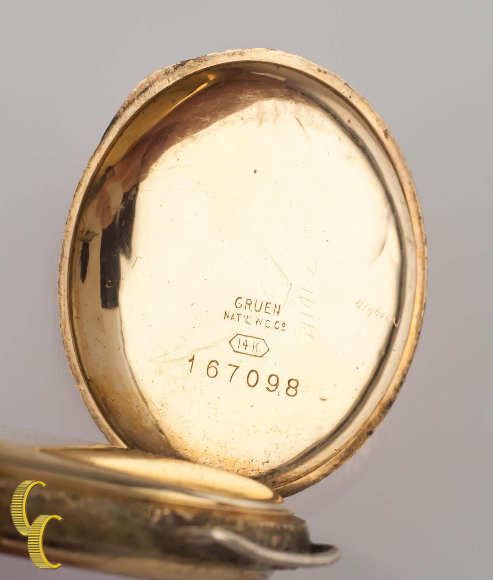Women's or Men's Antique 1900's Waltham 14k Gold Combination Open Face Pocket/Wrist Watch
