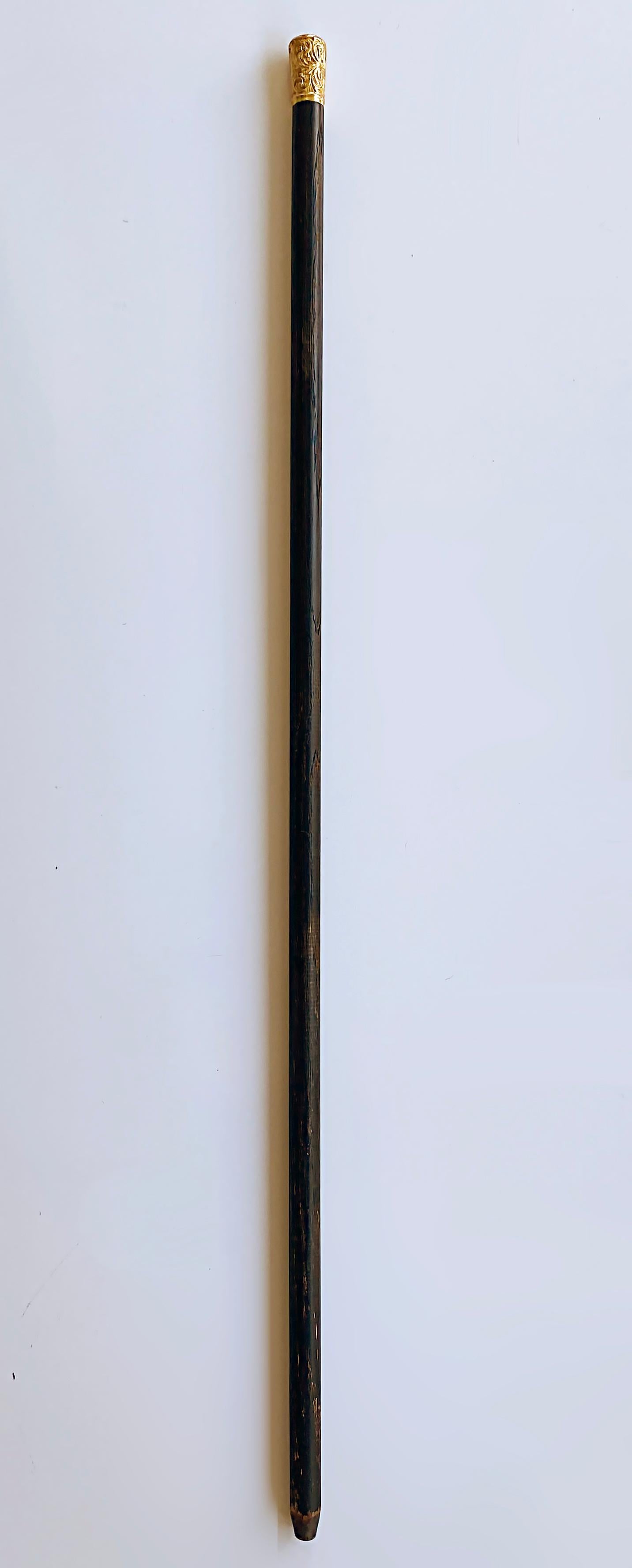 walking stick gold