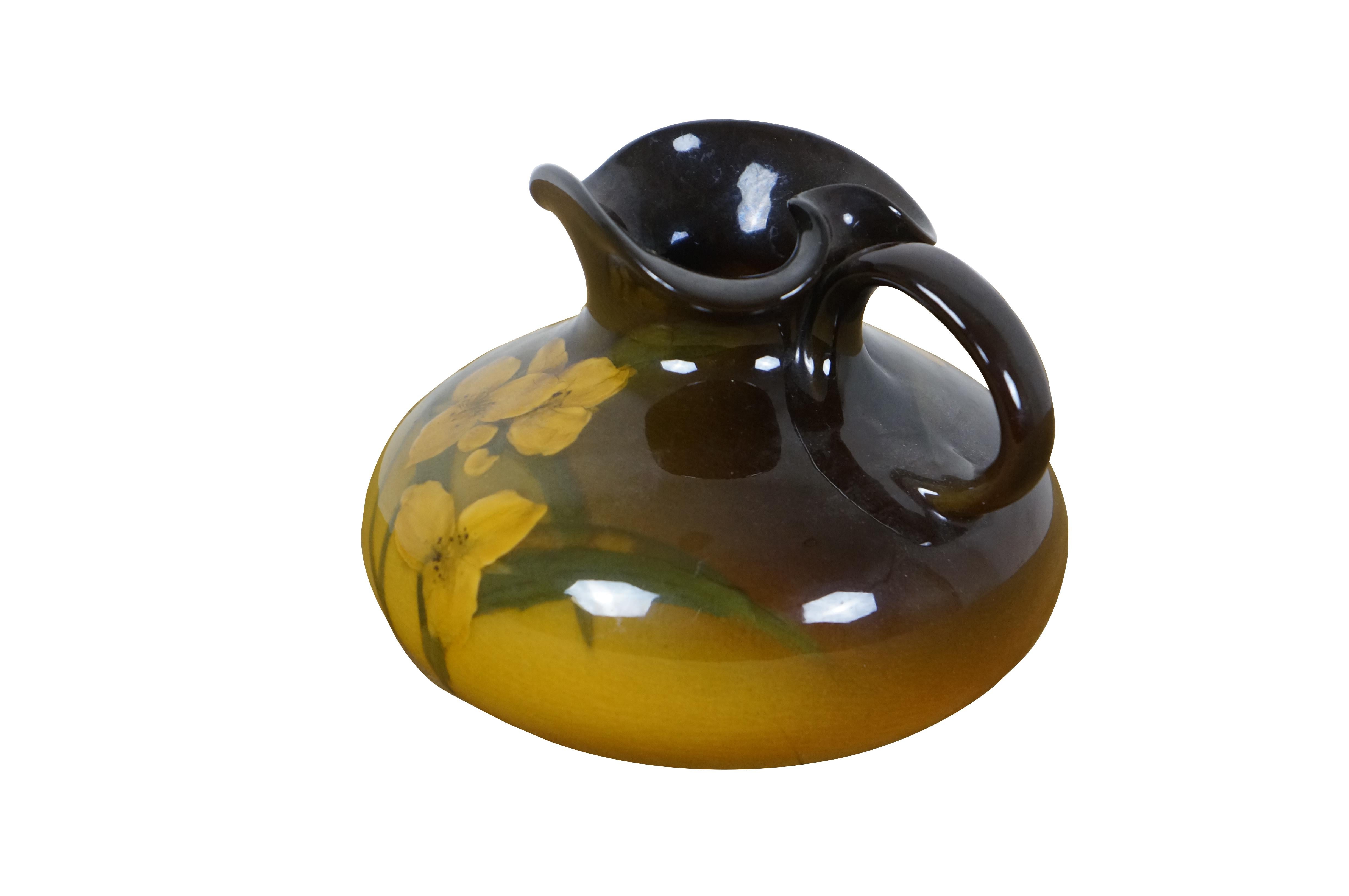 Antike 1902 Rookwood Carrie Steinle 461 Floral Creamer Pitcher Krug 4