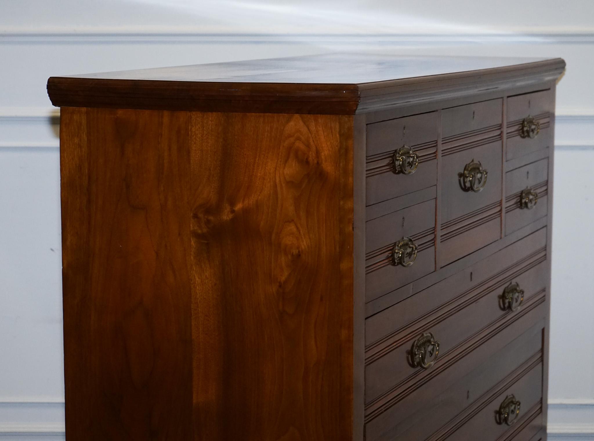 ANTICO 1904 ARTS & CRAFTS PERIODO CASSETTIERA FATTA DA HARRIS LEBUS in vendita 11