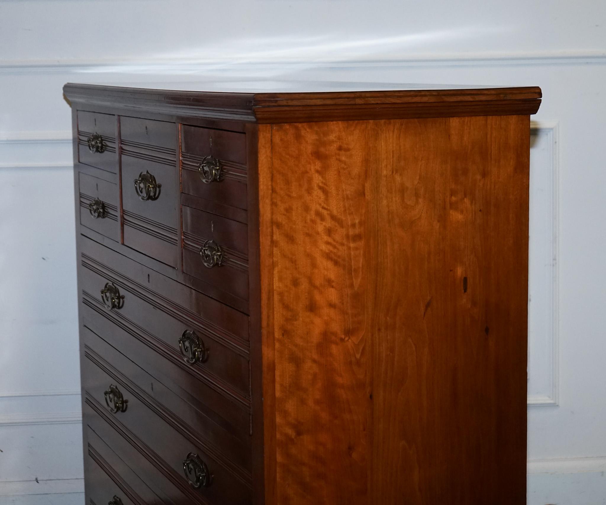 ANTICO 1904 ARTS & CRAFTS PERIODO CASSETTIERA FATTA DA HARRIS LEBUS in vendita 12