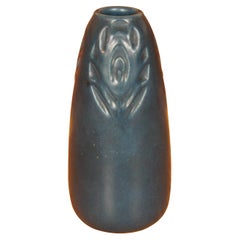 Antique 1904 XIX Rookwood Arts Nouveau Blue Matte Glaze Bud Vase 6"
