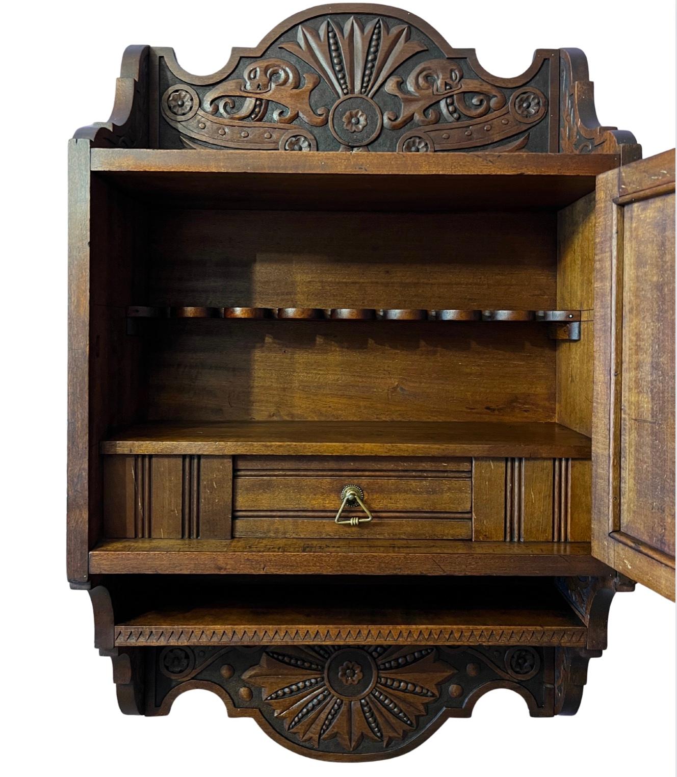 antique pipe cabinet