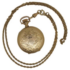 Antike 1906 Elgin National Deuber Special 7 Juwel 14k GF Jäger-Taschenuhr 