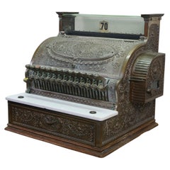 Antique 1908 NCR National Cash Register 349 Total Adding Machine 19"