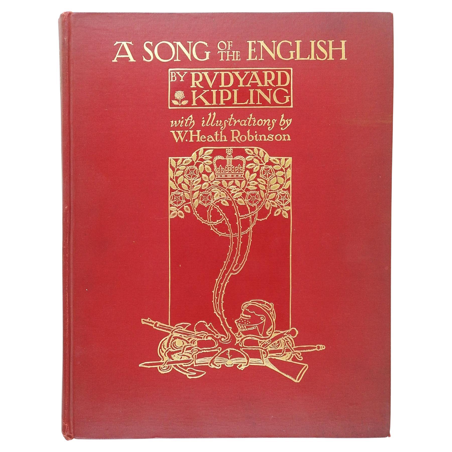 Antique 1909 Song of the English By Rudyard Kipling For Sale