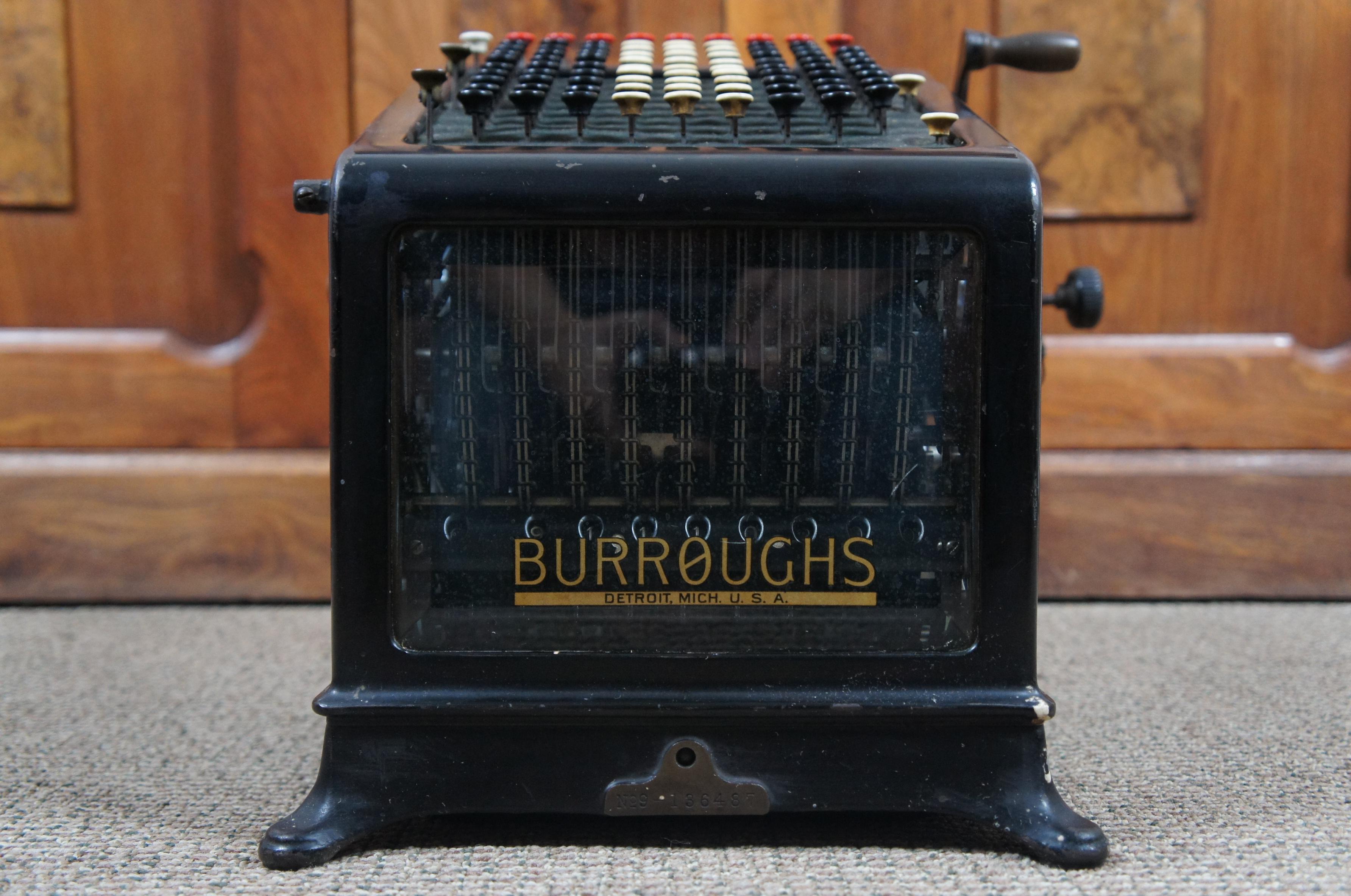 burroughs adding machine serial number lookup