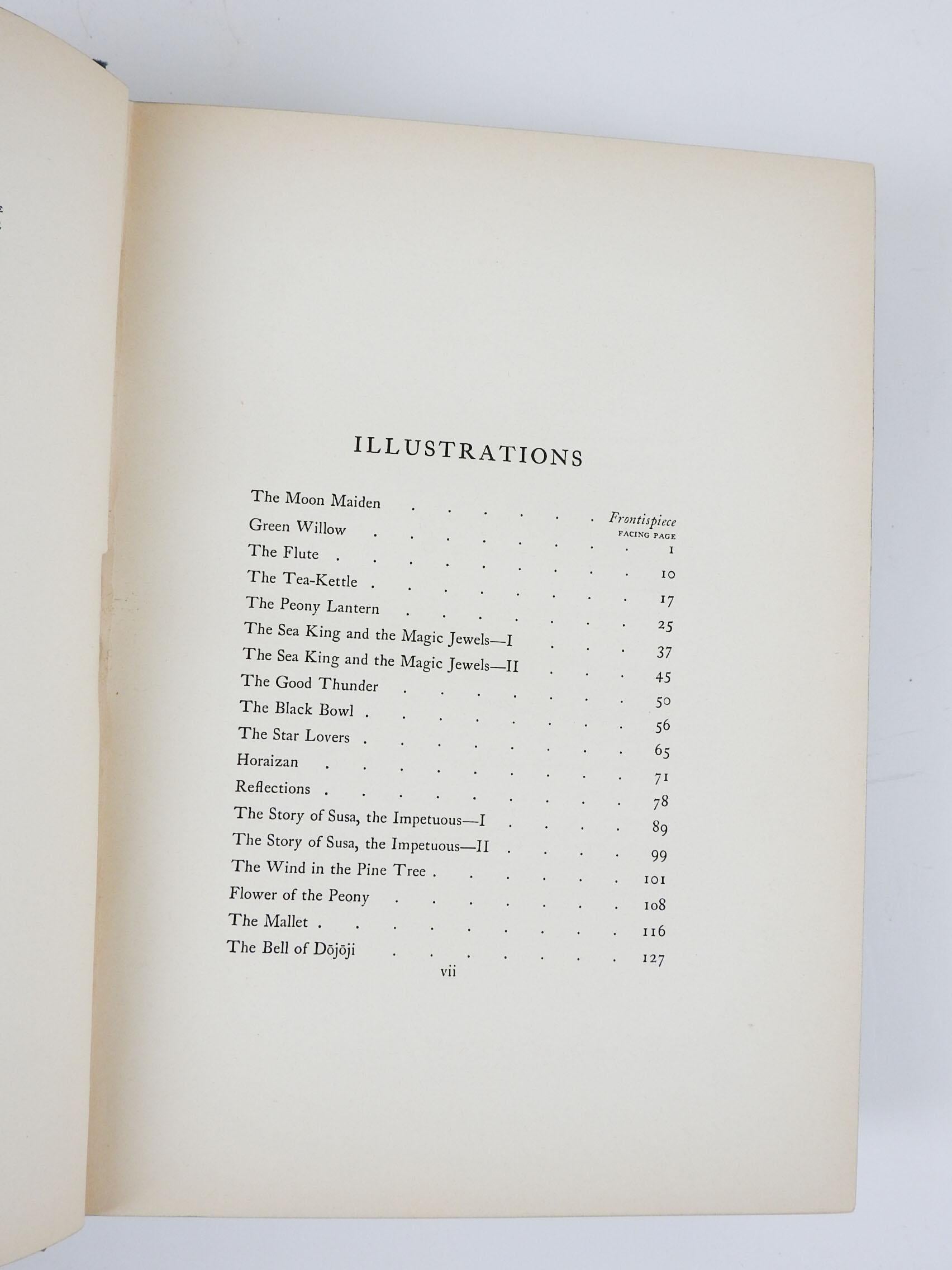 Antikes japanisches Märchenbuch aus grüner Weide und anderen japanischen Märchen, 1910 im Angebot 2